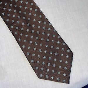 Brooks Brothers Men’s Dress Tie Size 58” Brown Floral Business Formal City